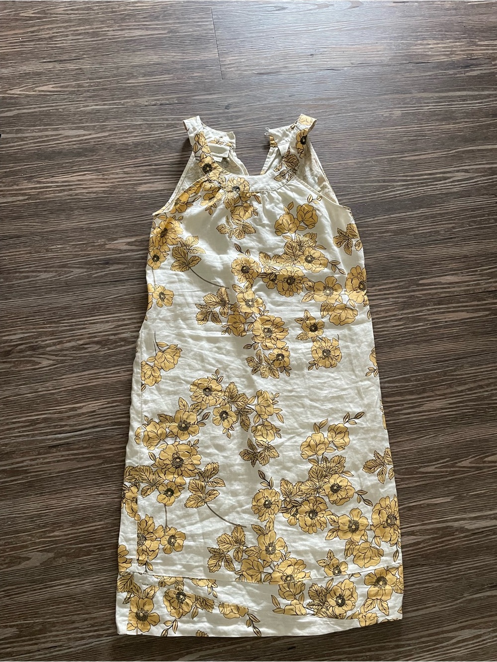 Cynthia Rowley Cream Dress with Yellow Floral Print